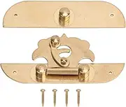 QANYEGN Antique Buckle Latches, Antique Jewelry Box Lock, Antique Bronze Decorative Hasp for Making/Repairing Small Wooden Box Project