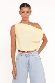 [PUP94] Zara Top - Butter Yellow XS Yellow