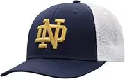Campus Hats Notre Dame ND Big Boy BB Mesh Blue White Two-Tone Top Trucker Mens/Womens/Youth Limited Edition Snapback Adjustable Baseball Hat/Cap, Blue, One Size