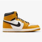 Nike Mens Air Jordan 1 Retro High OG Sneakers DZ5485 701 Yellow Ochre Size 9.5
