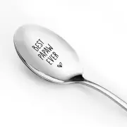 Papa Gifts from Grandkids - Papaw Ever Spoon Funny Engraved Stainless Steel -...