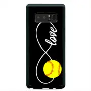 Infinity Love Softball Case Cover For Samsung Galaxy S23 S22 Plus Ultra S21+ S20