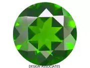 Russian Green Chrome Diopside Round Cut 2.5 MM
