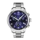TISSOT CHRONO XL CLASSIC 霸氣暖男的風格時尚三眼計時腕錶-藍面+銀色鋼帶-T1166171104701