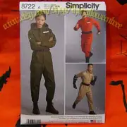 Simplicity 8722 Astronaut Flightsuit jumpsuit Sewing Pattern Sizes XS-XL