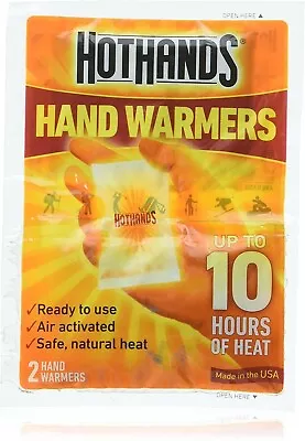 Hot Hands 2 Hand Warmers (2-pack) Set of 2 hand Warmer Packets - Up to 10 hours