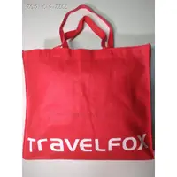 在飛比找蝦皮購物優惠-TRAVEL FOX 手提袋      紅色不織布有側邊與底