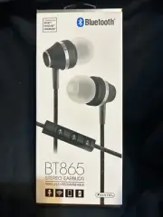Sentry BT865 Bluetooth Stereo Earbuds Wireless Rechargeable Lightweight - NIB