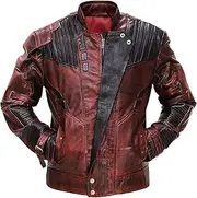 LP-FACON Mens Cosplay Hero Star Costume Leather Trench Coat Winter Collection