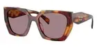 NWT Prada PR15WS Sunglasses 22A20I Authentic NEW 54MM Poppy Tortoise Purple Lens