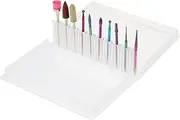 BATHVEVE 10pcs Nail Polishing Drill Bit Assortment Nail File Removal Bit Tool Manicure Kit