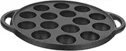 Generic Camping Snail Cooking Pan Cast Iron Meatball Frying Pot 15 Hole Design Multi-Function Easy to Clean