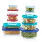 Pyrex Simply Store - Miami 22pc (including Lids) Glass Storage Set (Made in USA)