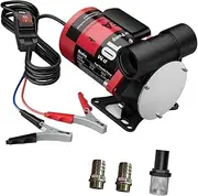 Boat Fuel Transfer Pump 12V 10GPM Diesel Transfer Pump Portable Electric Cast Iron Compatible For Heavy Duty Vehicle Transfer Gasoline Pump
