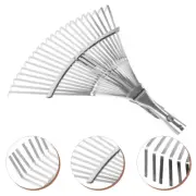 Telescopic Rake Yard Heavy Duty Adjustable Garden Leaf for Mulch