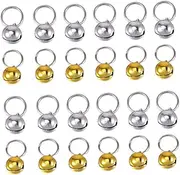 24 Pcs Puppy Dog Bells for Collar Pet Collar Dog Collar Charm Pet Bell Ornament Pendant Collar Pet Cat Collars Kitten Accessories Small Bells Cat Collar with Bells Dog Collars for