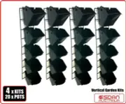 Vertical Garden Kit Wall Hanging Flowers Gardening plants herbs pots planters x4
