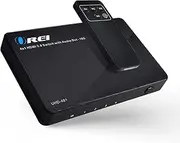 Orei Ultra HD HDMI 4 x 1 Switcher 18G Audio Extractor IR Remote - Supports Upto 4K @ 60Hz - (4 Input, 1 Output) Switch, Hub, Port for Cable, HD TV, Laptop, MacBook & More (UHD-401)