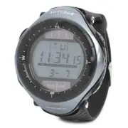 Sports Solar Power Diving Wrist Watch w/ EL Backlit / Week / Stopwatch / Alarm Grey