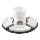 Melt Hot Pot Bowl Set Ceramic Melting Fondue Pot Kit for Chocolate Caramel