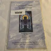 Stained Glass Easter Cross Banner Designs by Edna Applique Pattern