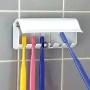 Toothbrush Holder Punch-Free Wall-Mounted Toothpaste Holder Toothpaste Storage R