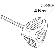 Thule torque key Evo Raised Rail black 52988 4Nm Evo Raised Rail 710400, 710401