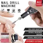 Electric Nail Drill Art File Manicure Tool Pedicure Nail Drill Machine Kit AU
