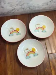 New Hello Kitty Rainbow Sunshine Bowls 9" x 9" x 2"