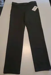 NWT Gloria Vanderbilt Avery Ponte Slim Pull On SZ 10 Grey Pants.