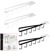 2x 6 Hooks Under Shelf Coffee Cup Mug Holder Hanger Storage Rack Cabinet Kitchen