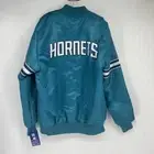 NEW Starter Charlotte Hornets Satin Bomber Jacket Men’s XL Bomber Varsity NBA