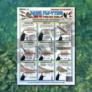 Basic Fly Tying Guide #1 (Dry Flies) - Waterproof Guide to 18 Fly Tying Diagrams