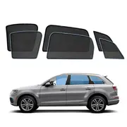 AUSGO Magnetic Window Sun Shade for Audi Q7 2015-Onwards 6-Piece Set Car Shades