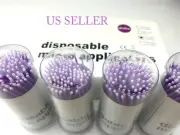 400pcs Purple Micro Brush applicator Ultra Fine Small eyelashes extension