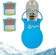 Tylola Bath Tap Water Filter–Detox Bath, Fluoride & Chlorine Removal, Skin & Hair Allergy Relief, Easy Install, Food-Grade Silicone Shell, Includes 2 Long-Lasting Filter Cartridges.NO.3000-2
