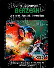 Atari 2600 Replacement Label - Berzerk