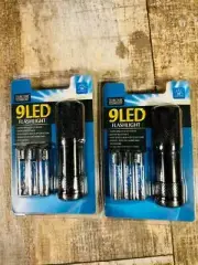 ThinkTank 9LED Flashlight 2 Pack Water Proof Anti-Shock Free Shipping