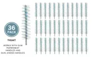 36/PGUM Go-Betweens Proxabrush Interdental Refills, Tight, Antibacterial Bristle