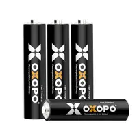 在飛比找PChome商店街優惠-免運【OXOPO】黑4號AAA鎳氫550mAh充電電池4入(