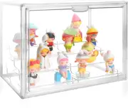 Clear Acrylic Display Case, 4 Tier Acrylic Blind Box for Figures, Dustproof Stor