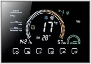 Central Air Conditioning Thermostat Control Panel Wi-Fi Programmable Air Thermostat WiFi for Switch Heating Cooler(A,4P NO WiFi)