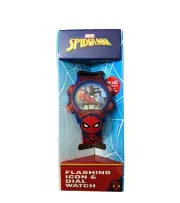 Spider-Man Flashing Icon & Dial LCD Kids Digital Watch Boys