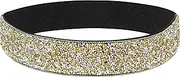 [YooAi] Rhinestone Elastic PU Leather Belt Shiny Crystal Stretch Waist Belt Wide Waist Band for Women Dress