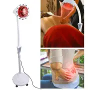 275W Adjustable Floor Stand Infrared Heating Lamp for Pain Relief and Skin Care