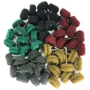 Mini Drill Abrasive Brush Nylon Buffing Polishing Wheel Shank For Rotary Tools