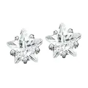 Sterling Silver Cubic Zirconia 6mm Stud Earrings