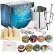 DIY Candle Making Kit Tool Electric Wax Melter Hot Plate Pouring Pot Soy Wicks