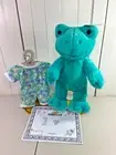 NEW Build A Bear Spring Teal Frog Plush w/ Pajamas Sleeper