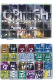 242PCS Car Blade Rv Auto Fuses Assortment Kit Standard and Mini Car Fuse for Mar